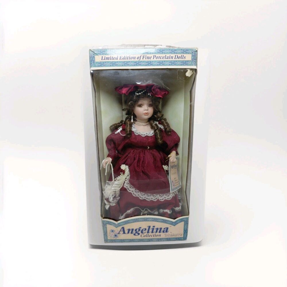 Holiday Porcelain Doll Angelina Collection Timeless Treasures Limited Edition
